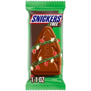 Snickers Christmas Trees Single Size Chocolate - 1.1oz - 1 of 4