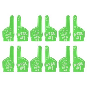 Unique Bargains Customizable Supportive Cheerleading DIY Blank Foam Finger 12 Pcs - 1 of 4