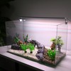 Unique Bargains Aquarium Plastic Plants for Goldfish Tank Landscape Decoration Green 2 Pcs - image 2 of 4