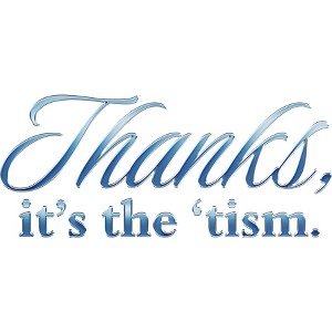 Rerun Island Men's Thanks Its The Tism Short Sleeve Graphic Cotton T-Shirt - 1 of 2