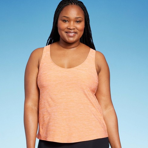 Women's Tie Back Tankini Top - Kona Sol™ Light Orange Xl : Target