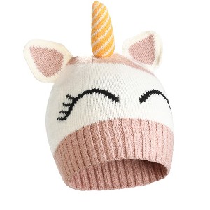 Cute Beanies Hat Cap for Kids, Warm Toddler Winter Hats, Todder Knit Hats for Boys Girls Aged 6-10 - Catalonia - 1 of 4