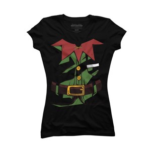 Junior's Design By Humans Papa Elf Christmas Shirt Papa Elf Shirt for Men Papa Elf By rasok T-Shirt - 1 of 3