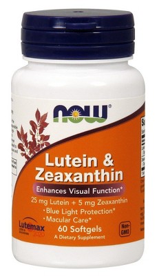 Lutein & Zeaxanthin by Now Foods  -  60 Capsule