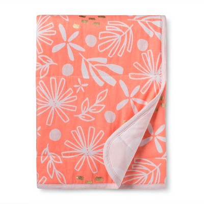 Jersey Knit Baby Blanket Pink Lemonade - Cloud Island™