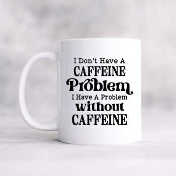 City Creek Prints Caffeine Problem Mug - White