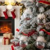 SEVOBAL Tree Ornaments 6PCS Set 3.9" Glass Christmas Ornaments Decorative Hanging Balls for Tree Party Decor Home Decorations, White, 3.9"*3.9"*3.9" - 4 of 4