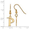 Black Bow Jewelry 14k Yellow Gold Plated Sterling Silver Pepperdine Waves NCAA Dangle Earrings - 2 of 3