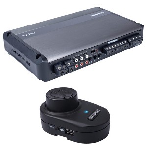 Memphis Audio VIV750.6V2 VIV SixFive Series car amplifier — 70 watts RMS x 6 with a VIVREMV2 SixFive Series Wireless Level Control - 1 of 4