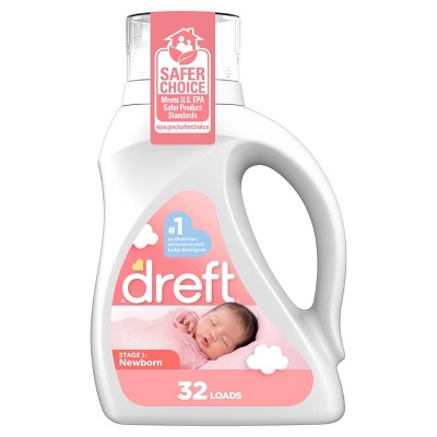 Image of Dreft Stage 1: Newborn HE Compatible Hypoallergenic Baby Liquid Laundry Detergent - 46 fl oz