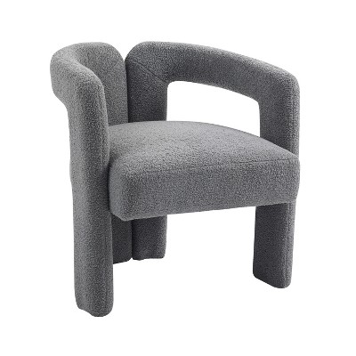 TiramisuBest Set of 2 Counter Height Swivel Barstools, 26in H Seat Height, Upholstered Fabric in Ivory, Wood & Fabric Beige Bar Stools