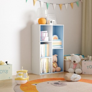 HOMLUX 5 Cube Storage Bookshelf Kids Toy Organizer Horizontal Vertical - 1 of 4