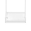 Resenkos 2-Seater Porch Swing, Outdoor Patio Swing Chair, Slatted Seat, , Heavy Duty 440lb Capacity, - 2 of 4