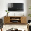 Jules Modern 72" TV Stand for TVs up to 78" with Hexagonal Cabinet Doors|ARTFUL LIVING DESIGN - 2 of 4