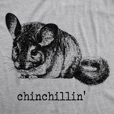 Мужские футболки Crazy Dog T-Shirts, Inc. Mens Chinchillin T shirt Funny Chinchilla Animal Lover Graphic Vintage Cool Tee - Crazy Dog Men's T Shirt for Animal Lovers Light Grey S — фото 2