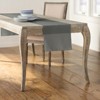Slickblue 14"x108" Linen-Look Table Runner – Polyester Poplin, Wrinkle-Resistant, Serged Edge Finish, 41 Color Options - 2 of 3