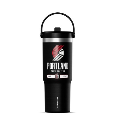 NBA Portland Trail Blazers 32oz Nomad Stainless Steel Tumbler With Handle and Straw Lid - The Perfect Water Bottle