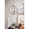 Moyra 8 Light Chandelier Black - 2 of 4