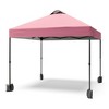 10x10 Pop Up Canopy Tent, Instant Portable Shelter with Wheeled Bag and Silver Coated Top, Adjustable Heights Gazebo with Sidewall, Outdoor Sun Shade - 4 of 4