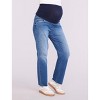 Women's Secret Fit Over the Bump Straight Leg Maternity Denim Jeans | Motherhood Maternity - 3 of 4