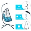 CAVINAS Indoor Outdoor Swing Chairs with Stand,Patio Wicker Hanging Basket Swing for Bedroom,,Living Room,Balcony - 4 of 4