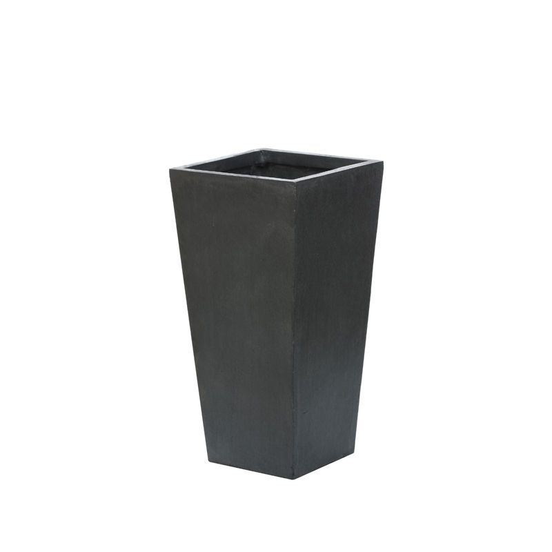 LuxenHome Square Tapered 18.5" H House Planters, Indoor & Outdoor Brown, 2 of 16