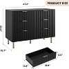 Nasitip 6-Drawer Dresser, 54" Wide Modern Chest with Deep Storage, Large Double Dresser, Wood Organizer for Bedroom/Living Room - 3 of 4