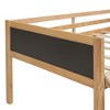 Sapphtopaz Twin Size Loft Bed with 2 Storage Boxes,Kids Bed Frame with Slide & Climbing Frame,Toddler Bed with Blackboard for Kids,Boys&Girls - 2 of 4