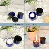 Cornucopia Brands 2oz Cobalt Blue Glass Cosmetic Jars 12pk; w/Black Plastic Lined Lids for Balms, Cosmetics & Creams - 4 of 4