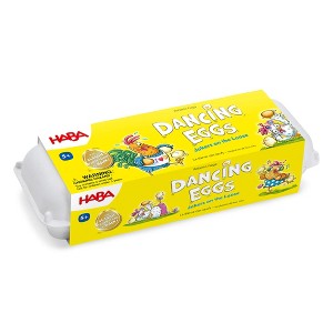 HABA Dancing Eggs:  Active Kids Game for Ages 5+, Award-Winning Fast-Paced Party Games for Adults and Family with Bouncing Rubber Eggs and Dice - 1 of 4