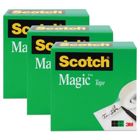 Scotch 810 Magic Tape Refill Pack, 0.75 X 1000 Inches, Matte Clear, Pack Of  12 : Target
