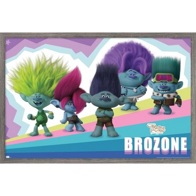 Trends International Trolls: Band Together - Brozone Framed Wall Poster ...