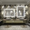 Apmir Super Bright 192 LEDs/m Front LED Lighted Anti-Fog Tempered Glass Bathroom/Vanity Mirror with ETL & 3-Year Warranty - 4 of 4