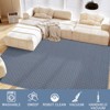 Printed Area Rug, Realistic Braided-Look Textured Rugs, Machine Washable Non-Slip Indoor Carpet for Living Room, Bedroom & Durable Home Decor - 4 of 4