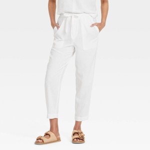 Women's High-Rise Straight Leg Pull-On Pants - Universal Thread™ - 1 of 3