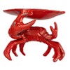 Storied Home Distressed Red Decorative Cast Iron Crab Shaped Dish - 3 of 4