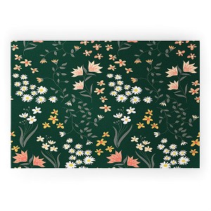 Emanuela Carratoni Meadow Flowers Theme Looped Vinyl Welcome Mat - Society6 - 1 of 4