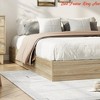 Wood Platform Bed Frame King/QUEEN/Full/ Twin-XL /Twin Size, Floor-Standing Bed Frame with Wooden Slat, Easy Assembly Natural - 4 of 4