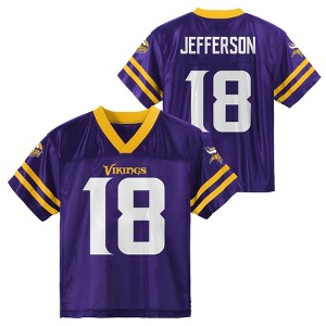 NFL Minnesota Vikings Justin Jefferson Toddler Boys' Short Sleeve Jersey - 1 of 3