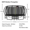 BestParts 16FT Outdoor Trampoline with Safety Net & Curved Poles – Heavy-Duty ASTM Approved Bouncer - 2 of 4