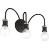 Livex Lighting Lansdale 3 - Light Vanity in  Black/Brushed Nickel - 2 of 4