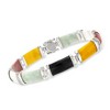 Ross-Simons Multicolored Jade "Good Fortune" Bracelet in Sterling Silver - 3 of 4
