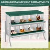 Chicken Nesting Boxes, Two-Tier Metal Chicken Egg Laying Box,Large Vented Holes for Egg Collection - 2 of 4