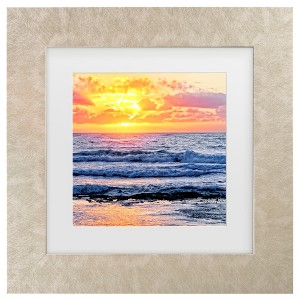 Trademark Fine Art - Beata Czyzowska Young Sunrise In My Square Matted Framed Art - 1 of 4