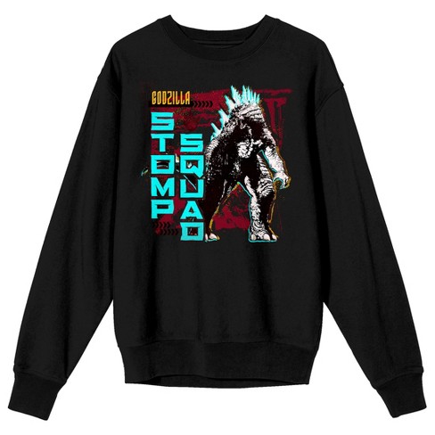 Godzilla vs. Kong Stomp Squad Adult Black Crew Neck Sweatshirt - image 1 of 3