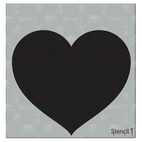 stencil1 tattoo heart stencil 5 75 x 6 target