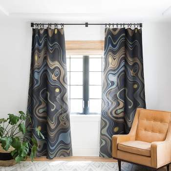 Viviana Gonzalez Texturally Abstract 84" x 50" Single Panel Blackout Window Curtain - Deny Designs