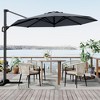 10FT Cantilever Umbrella Outdoor Patio Umbrella with Base and 360-Degree Rotation, Windproof - 4 of 4