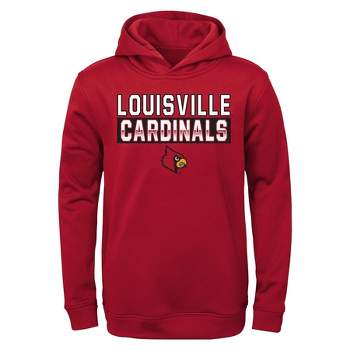 NCAA Louisville Cardinals Boys' Poly Hooded Sweatshirt - Xs