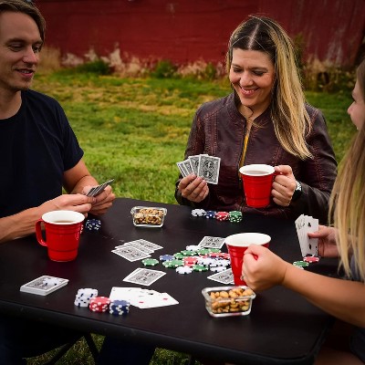 Red Ceramic 12 Oz Reusable Coffee Mug with Handle